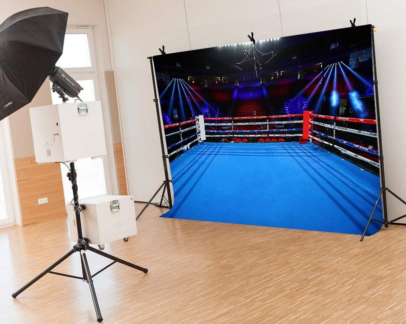 LYLYCTY 7x5ft Photography Backdrops for Boys Birthday Party Boxing Ring Backgrounds Dorm Decorations Backdrop for Men Portrait Backdrops Photo Booth Props - Image 5